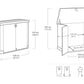 1200L Outdoor Garden Storage Shed with Wide Doors & Weatherproof Design