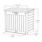 1200L Storage Shed - Beige / Brown
