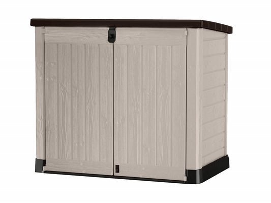 1200L Outdoor Garden Storage Shed with Wide Doors & Weatherproof Design