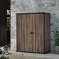 1400L Outdoor Storage Cabinet with Shelves & Weatherproof Vertical Design