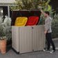 1200L Outdoor Garden Storage Shed with Wide Doors & Weatherproof Design